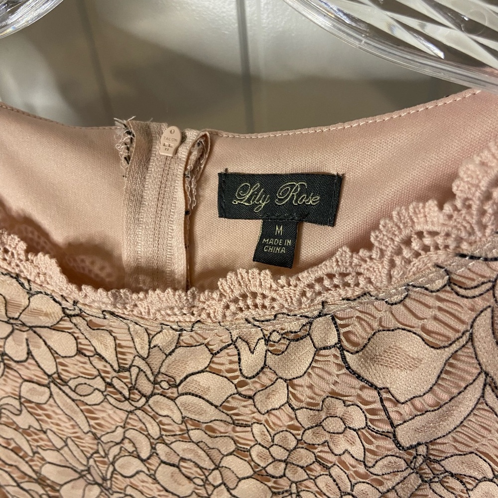 Lily Rose Pink Lace Dress